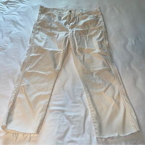 Levi’s Women’s High Rise Straight Cream Color Jeans, Size 16